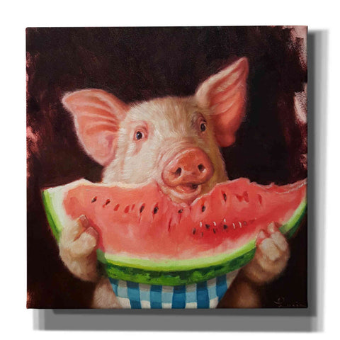 Image of 'Pig Out' by Lucia Heffernan, Canvas Wall Art