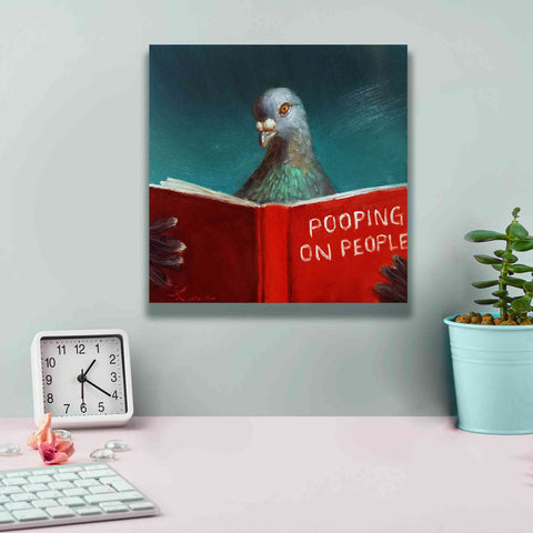 Image of 'Pooping on People' by Lucia Heffernan, Canvas Wall Art,12x12