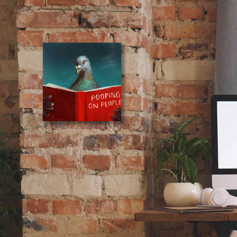 Image of 'Pooping on People' by Lucia Heffernan, Canvas Wall Art,12x12