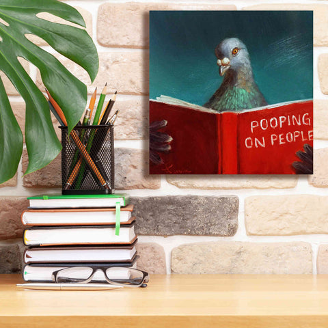 Image of 'Pooping on People' by Lucia Heffernan, Canvas Wall Art,12x12