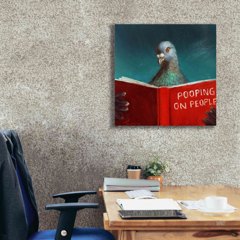 Image of 'Pooping on People' by Lucia Heffernan, Canvas Wall Art,26x26