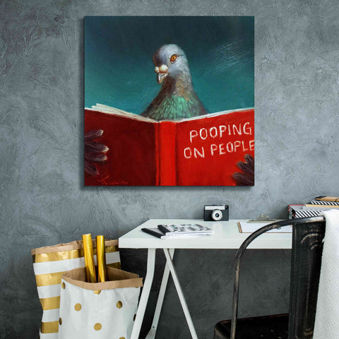 Image of 'Pooping on People' by Lucia Heffernan, Canvas Wall Art,26x26