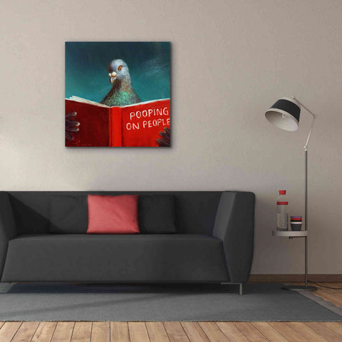 Image of 'Pooping on People' by Lucia Heffernan, Canvas Wall Art,37x37