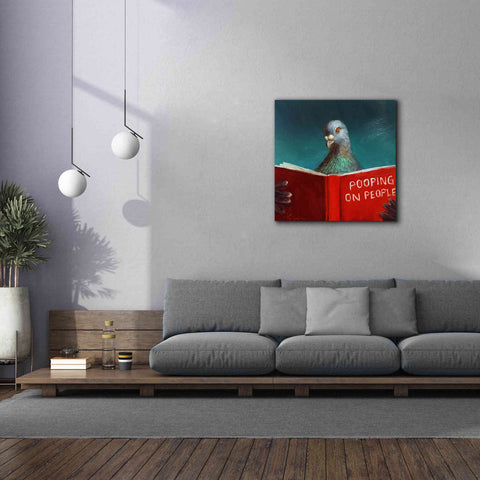 Image of 'Pooping on People' by Lucia Heffernan, Canvas Wall Art,37x37