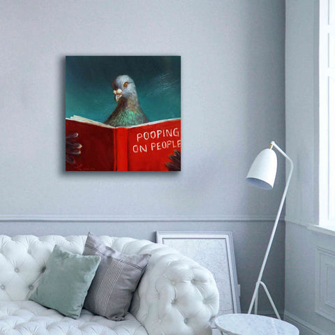Image of 'Pooping on People' by Lucia Heffernan, Canvas Wall Art,37x37