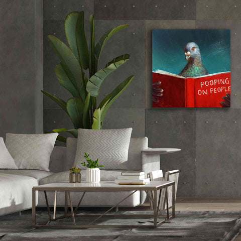 Image of 'Pooping on People' by Lucia Heffernan, Canvas Wall Art,37x37