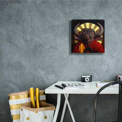 Image of 'Holy Cow II' by Lucia Heffernan, Canvas Wall Art,12x12
