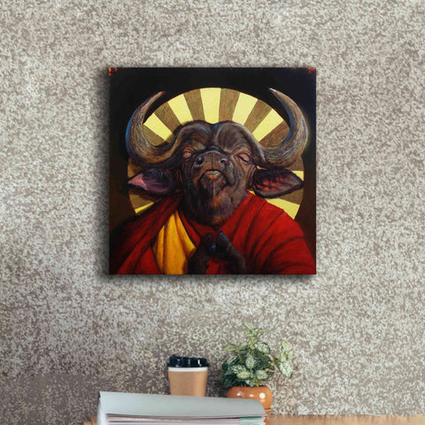 Image of 'Holy Cow II' by Lucia Heffernan, Canvas Wall Art,18x18