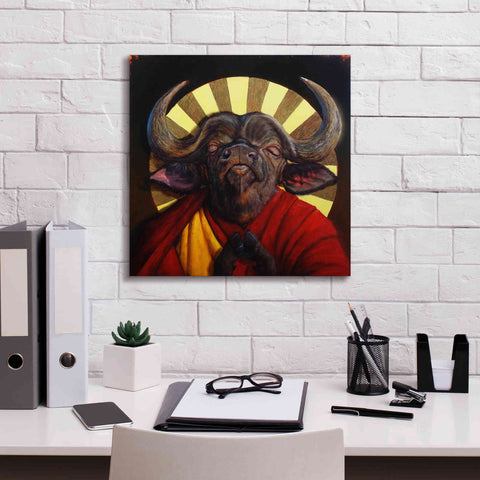 Image of 'Holy Cow II' by Lucia Heffernan, Canvas Wall Art,18x18