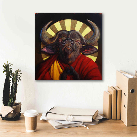 Image of 'Holy Cow II' by Lucia Heffernan, Canvas Wall Art,18x18