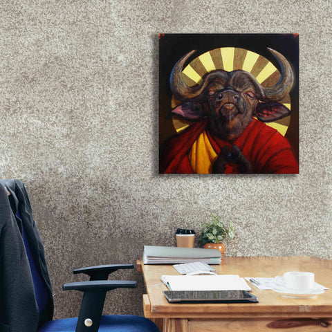 Image of 'Holy Cow II' by Lucia Heffernan, Canvas Wall Art,26x26