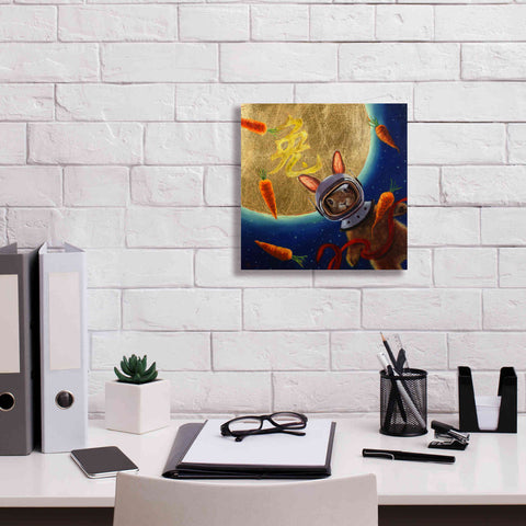 Image of 'Journey to the Moon' by Lucia Heffernan, Canvas Wall Art,12x12
