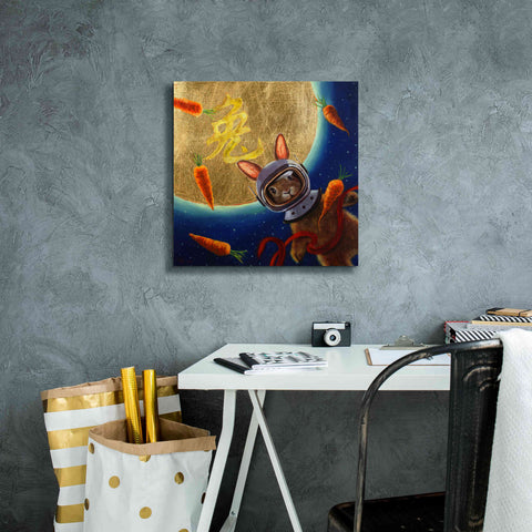 Image of 'Journey to the Moon' by Lucia Heffernan, Canvas Wall Art,18x18