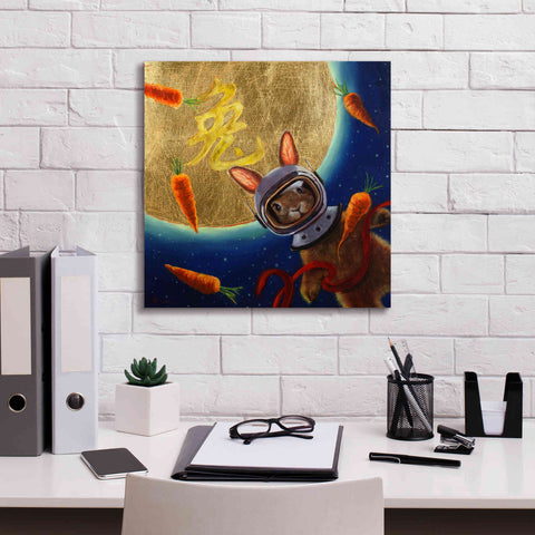 Image of 'Journey to the Moon' by Lucia Heffernan, Canvas Wall Art,18x18