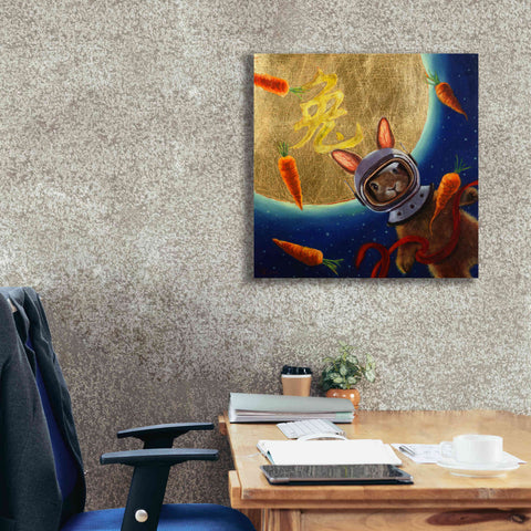 Image of 'Journey to the Moon' by Lucia Heffernan, Canvas Wall Art,26x26