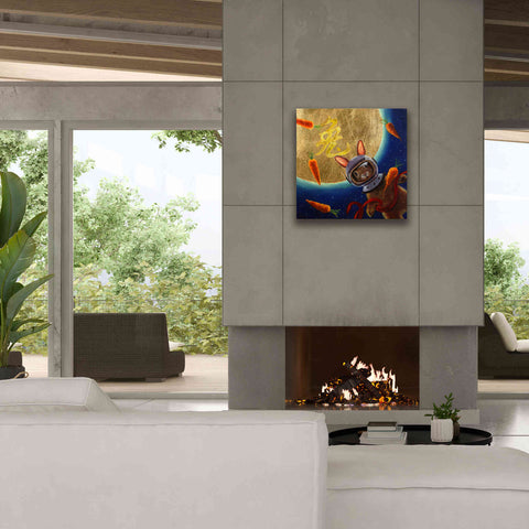 Image of 'Journey to the Moon' by Lucia Heffernan, Canvas Wall Art,26x26
