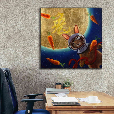 Image of 'Journey to the Moon' by Lucia Heffernan, Canvas Wall Art,37x37