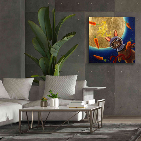 Image of 'Journey to the Moon' by Lucia Heffernan, Canvas Wall Art,37x37