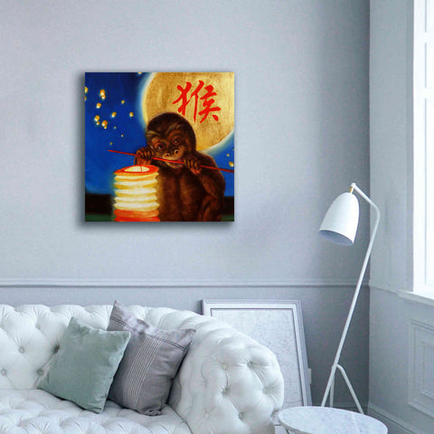 Image of 'Monkeyshine' by Lucia Heffernan, Canvas Wall Art,37x37