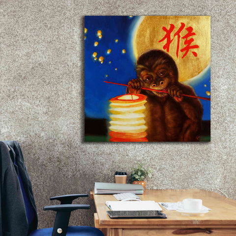 Image of 'Monkeyshine' by Lucia Heffernan, Canvas Wall Art,37x37