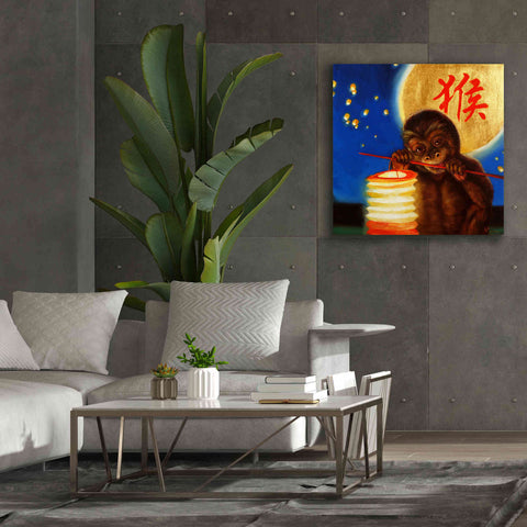 Image of 'Monkeyshine' by Lucia Heffernan, Canvas Wall Art,37x37
