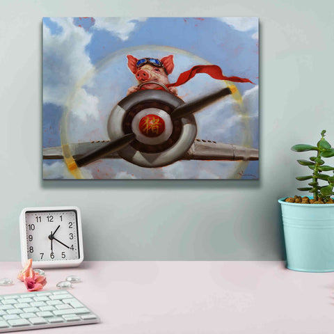 Image of 'When Pigs Fly' by Lucia Heffernan, Canvas Wall Art,16x12