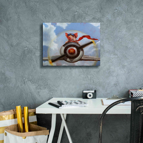Image of 'When Pigs Fly' by Lucia Heffernan, Canvas Wall Art,16x12