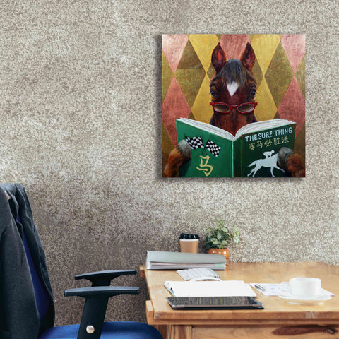 Image of 'Wise Bet' by Lucia Heffernan, Canvas Wall Art,26x26