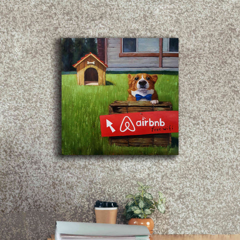 Image of 'K9 BNB' by Lucia Heffernan, Canvas Wall Art,18x18