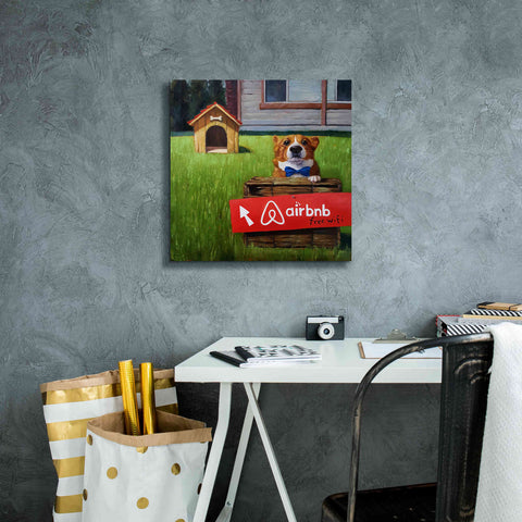 Image of 'K9 BNB' by Lucia Heffernan, Canvas Wall Art,18x18