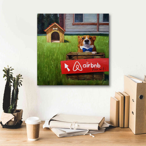 Image of 'K9 BNB' by Lucia Heffernan, Canvas Wall Art,18x18