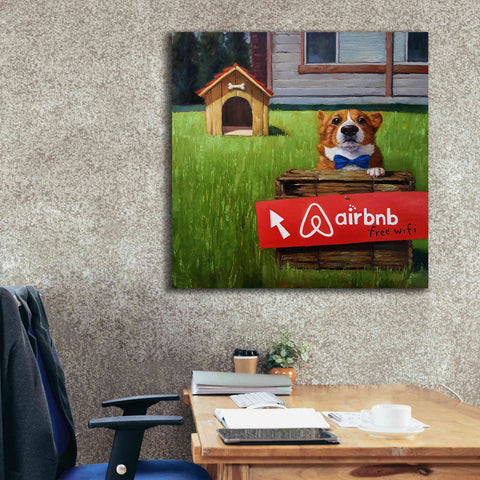 Image of 'K9 BNB' by Lucia Heffernan, Canvas Wall Art,37x37