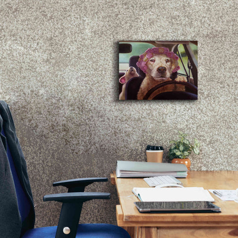 Image of 'Mommy Chauffeur' by Lucia Heffernan, Canvas Wall Art,16x12