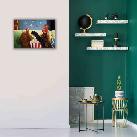 Image of 'Popcorn Chickens' by Lucia Heffernan, Canvas Wall Art,26x18