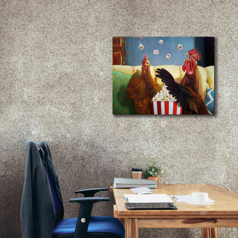 Image of 'Popcorn Chickens' by Lucia Heffernan, Canvas Wall Art,34x26