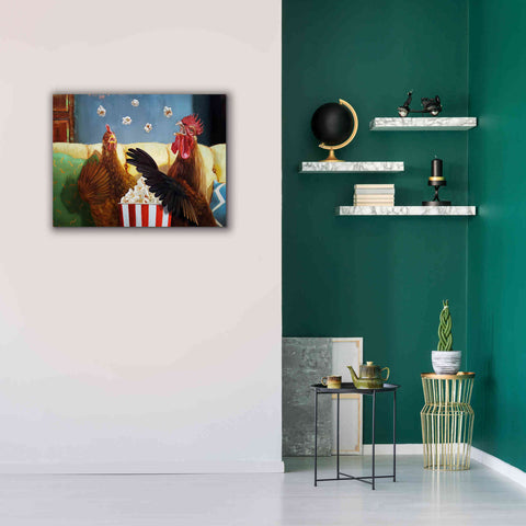 Image of 'Popcorn Chickens' by Lucia Heffernan, Canvas Wall Art,34x26