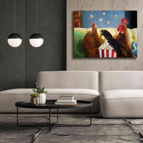 Image of 'Popcorn Chickens' by Lucia Heffernan, Canvas Wall Art,54x40