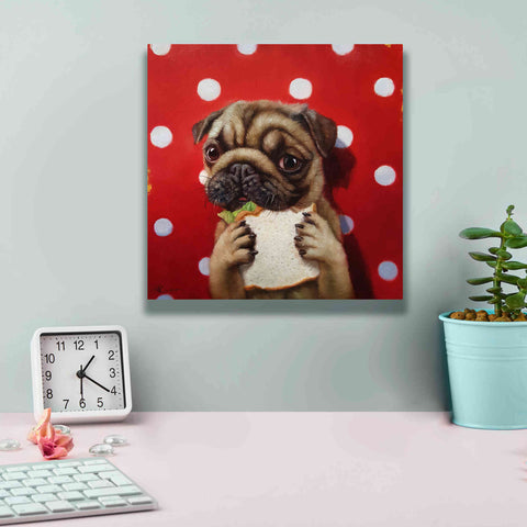 Image of 'Pugalicious' by Lucia Heffernan, Canvas Wall Art,12x12