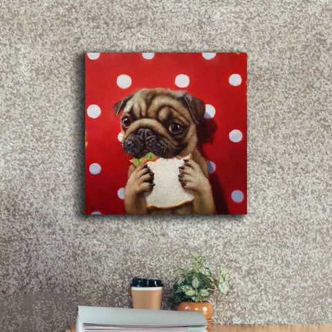 Image of 'Pugalicious' by Lucia Heffernan, Canvas Wall Art,18x18