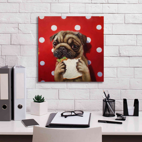 Image of 'Pugalicious' by Lucia Heffernan, Canvas Wall Art,18x18