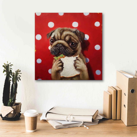 Image of 'Pugalicious' by Lucia Heffernan, Canvas Wall Art,18x18