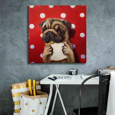 Image of 'Pugalicious' by Lucia Heffernan, Canvas Wall Art,26x26