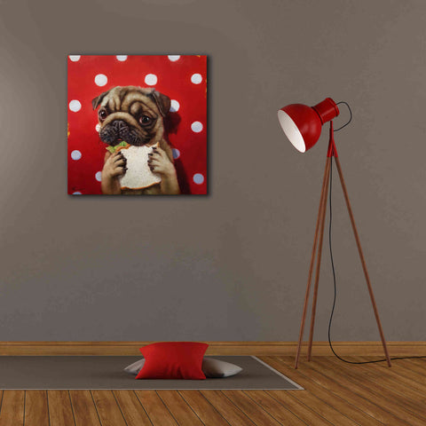 Image of 'Pugalicious' by Lucia Heffernan, Canvas Wall Art,26x26