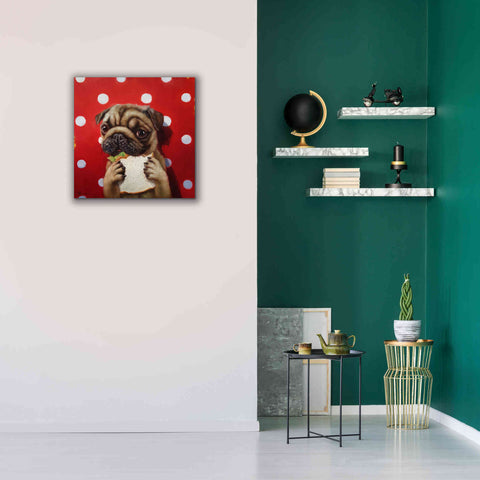 Image of 'Pugalicious' by Lucia Heffernan, Canvas Wall Art,26x26