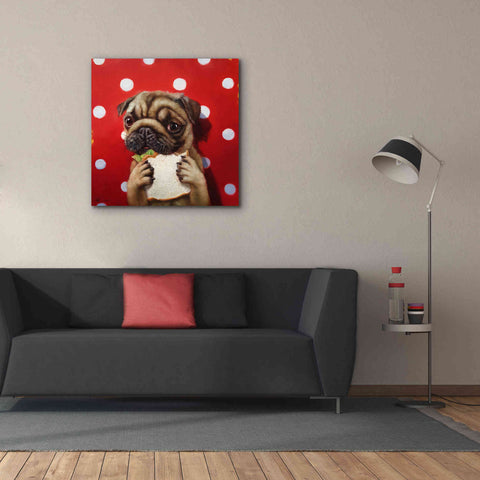 Image of 'Pugalicious' by Lucia Heffernan, Canvas Wall Art,37x37