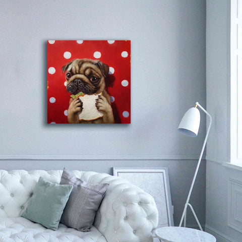 Image of 'Pugalicious' by Lucia Heffernan, Canvas Wall Art,37x37