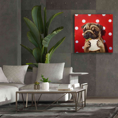 Image of 'Pugalicious' by Lucia Heffernan, Canvas Wall Art,37x37