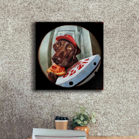 Image of 'Pupperoni' by Lucia Heffernan, Canvas Wall Art,18x18