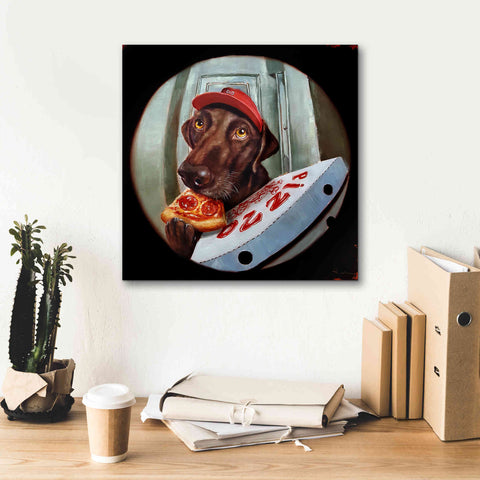 Image of 'Pupperoni' by Lucia Heffernan, Canvas Wall Art,18x18