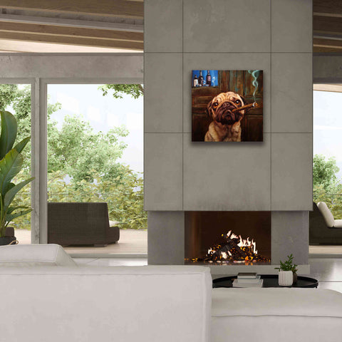Image of 'Uptown Pug' by Lucia Heffernan, Canvas Wall Art,26x26